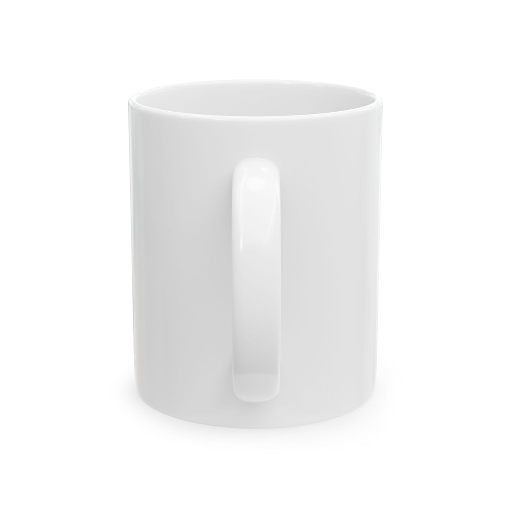 Love Block Ceramic Mug — Minimal Pink LOVE Coffee Cup (11oz, 15oz)