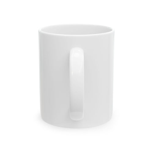 Love Block Ceramic Mug — Minimal Pink LOVE Coffee Cup (11oz, 15oz)